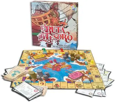 La ruta del tesoro juego de mesa de los 80